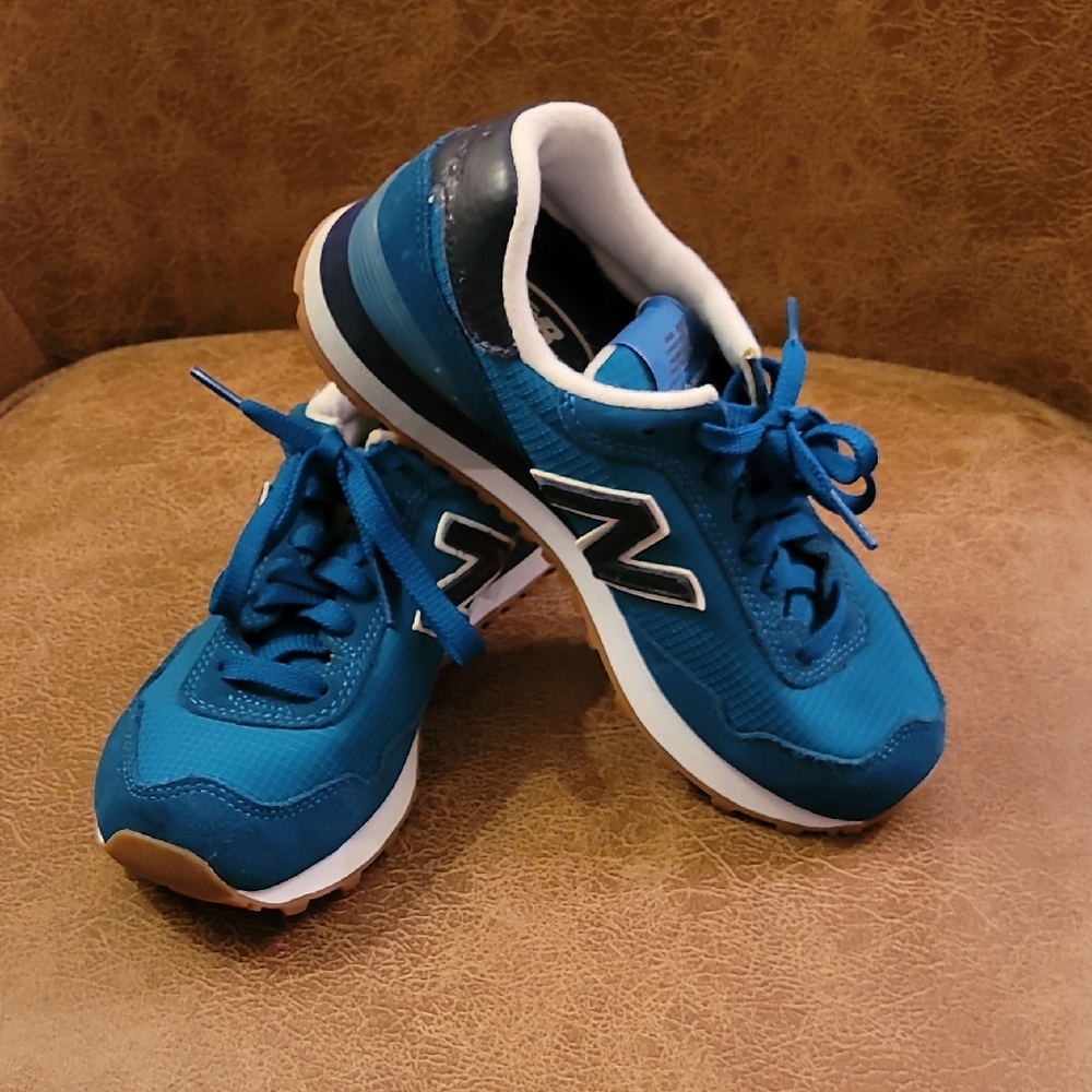 Women's New Balance 515 Blue Teal Lace-Up Retro Sneakers SIZE 6 - NEVER WORN